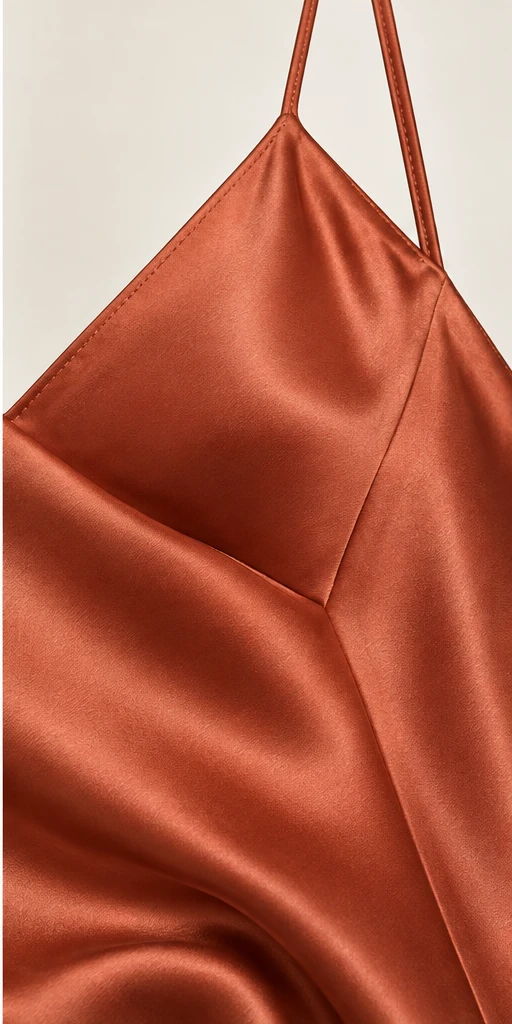 Lucie Cross-Back Maxi Dress in Terracotta — detail view