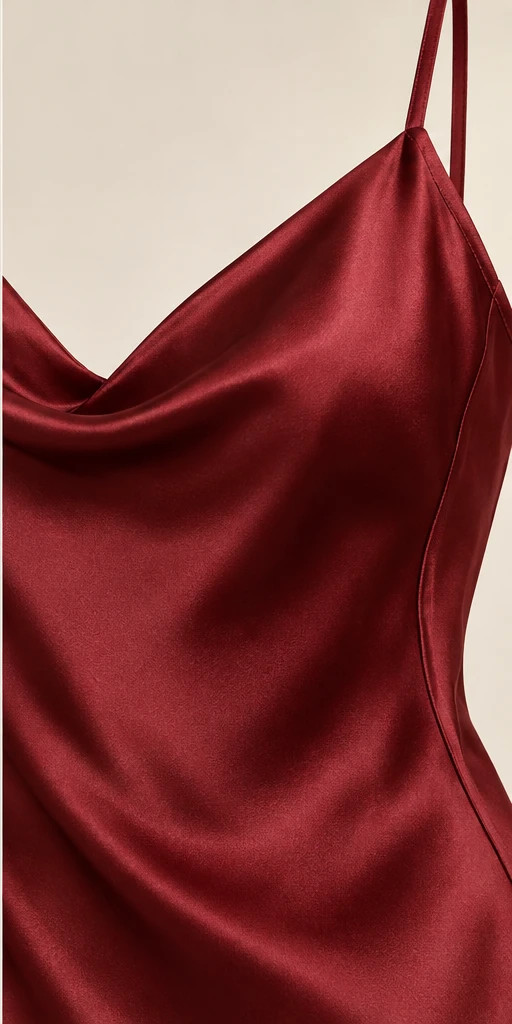 Séraphine Tie-Back Maxi Dress in Garnet — detail view